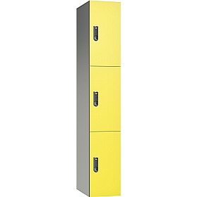 Pure Leisure Wet Area SGL Laminate Door Aluminium Lockers with Digital Combination Lock - Office Storage