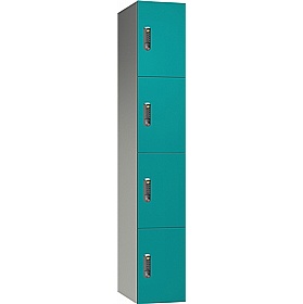 Pure Leisure Wet Area SGL Laminate Door Aluminium Lockers with Digital Combination Lock - Office Storage