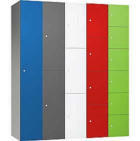 Pure Leisure Wet Area SGL Laminate Door Aluminium Lockers with Coin Return Lock