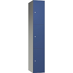 Pure Leisure Wet Area SGL Laminate Door Aluminium Lockers with Coin Return Lock - Office Storage