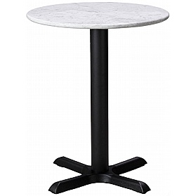 Phoenix Round Solid Marble Breakout and Cafe Tables