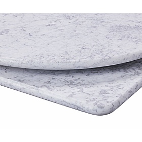 Phoenix Square Solid Marble Breakout and Cafe Tables - Breakout & Canteen