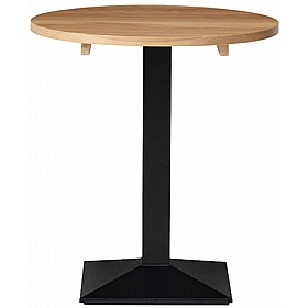 Quattro Round Solid Wood Breakout and Cafe Tables