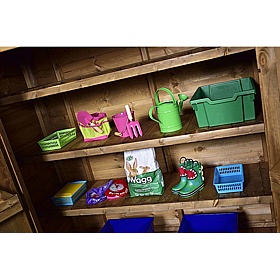 Children's Outdoor Narrow Storage Shed - School Furniture