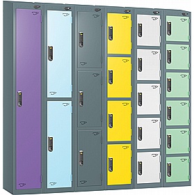 Pure Antibacterial Sloping Top Lockers with Digital Combination Lock