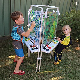 Eazy Outdoor Clear Acrylic 3 Sided Easels - School Furniture