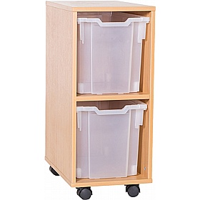 EduStore Single Column 2 Jumbo Tray Storage