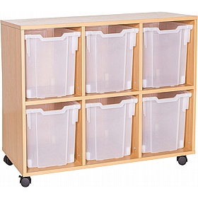 EduStore Triple Column 6 Jumbo Tray Storage