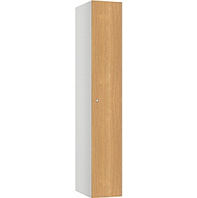 Pure Shield Antibacterial MFC Wood Effect Door Lockers with Cam Lock - Office Storage