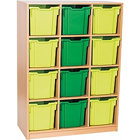 EduStore Static Triple Column 12 Jumbo Tray Storage