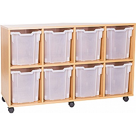 EduStore Quad Column 8 Jumbo Tray Storage