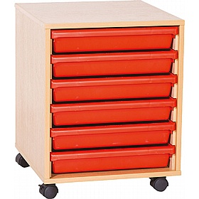 EduStore Single Column 6 A3 Tray Storage