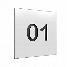 Pure Steel Locker Number Inserts