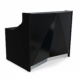 Alpa Rectangular Glass Reception Desks - Reception Area