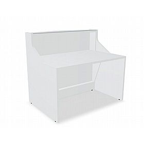 Alpa Rectangular Glass Reception Desks - Reception Area