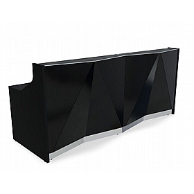 Alpa Rectangular Glass Reception Desks - Reception Area