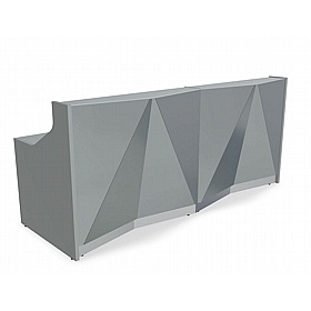Alpa Rectangular Glass Reception Desks - Reception Area