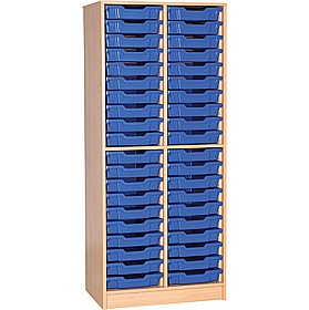 EduStore Double Column 40 Shallow Tray Tall Storage