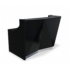Alpa Curve Compact Glass Reception Desks