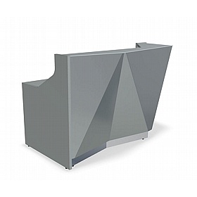 Alpa Curve Compact Glass Reception Desks - Reception Area
