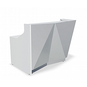 Alpa Curve Compact Glass Reception Desks - Reception Area