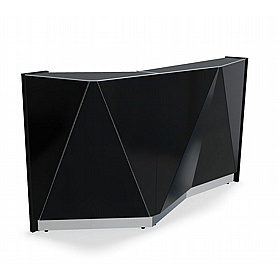 Alpa Curve Compact Glass Reception Desks - Reception Area