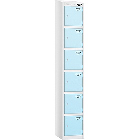 Pure Antibacterial Sloping Top Lockers with Coin Return Lock - Office Storage