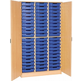 EduStore Triple Column 60 Shallow Tray Tall Cupboards