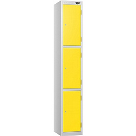 Pure Antibacterial Sloping Top Lockers with Coin Retain Lock - Office Storage