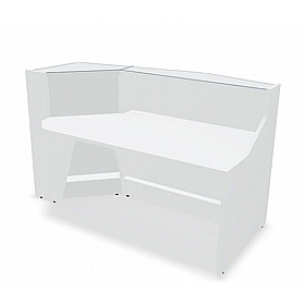 Alpa Curve Compact Glass Reception Desks - Reception Area