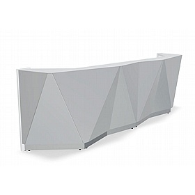 Alpa Curve Glass Reception Desks - Reception Area