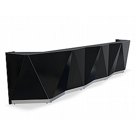 Alpa Curve Glass Reception Desks - Reception Area