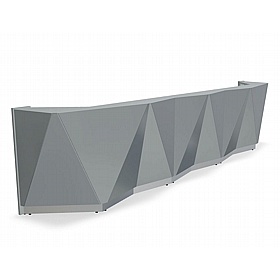 Alpa Curve Glass Reception Desks - Reception Area
