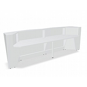 Alpa Curve Glass Reception Desks - Reception Area