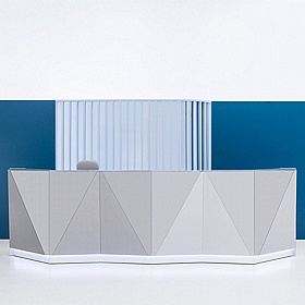Alpa Curve Glass Reception Desks