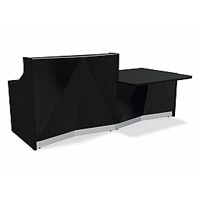 Alpa DDA Rectangular Glass Reception Desks - Reception Area
