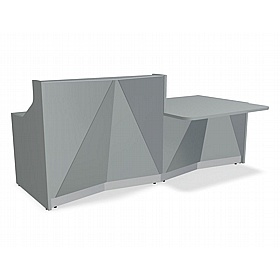 Alpa DDA Rectangular Glass Reception Desks - Reception Area
