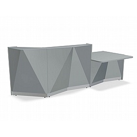 Alpa DDA Curve Glass Reception Desks - Reception Area