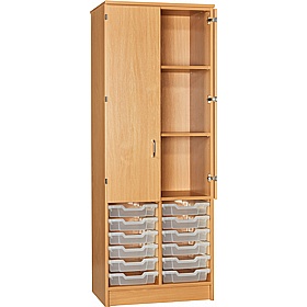 EduStore 12 Shallow Tray Open Combination Cupboards