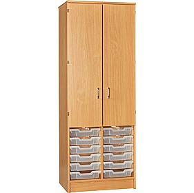 EduStore 12 Shallow Tray Open Combination Cupboards - School Furniture