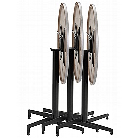 Madrid Werzalit Round Flip Top Breakout and Cafe Tables - Breakout & Canteen