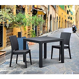 Canterbury Rattan Polypropylene Bistro Table - Breakout & Canteen