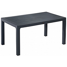 Canterbury Rattan Rectangular Polypropylene Bistro Table