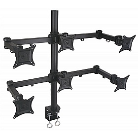 Duro Heavy Duty Six Screen Monitor Arm - Office Accessories