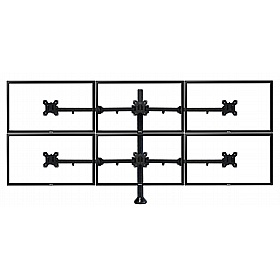 Duro Heavy Duty Six Screen Monitor Arm - Office Accessories