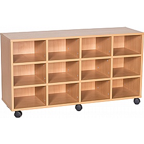 Cubby Quad Column 12 Deep Tray Storage - School Furniture