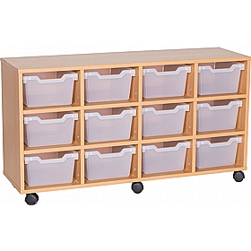 Cubby Quad Column 12 Deep Tray Storage