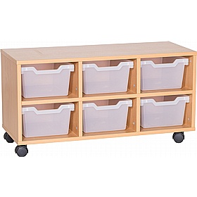 Cubby Triple Column 6 Deep Tray Storage