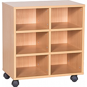 Cubby Double Column 6 Deep Tray Storage - School Furniture