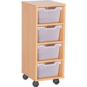 Cubby Single Column 4 Deep Tray Storage